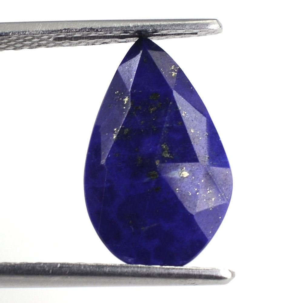 LAPIS LAZULI ROSE CUT BRIOLETTE IRREGULAR PEAR 16X10MM 4.02 Cts.