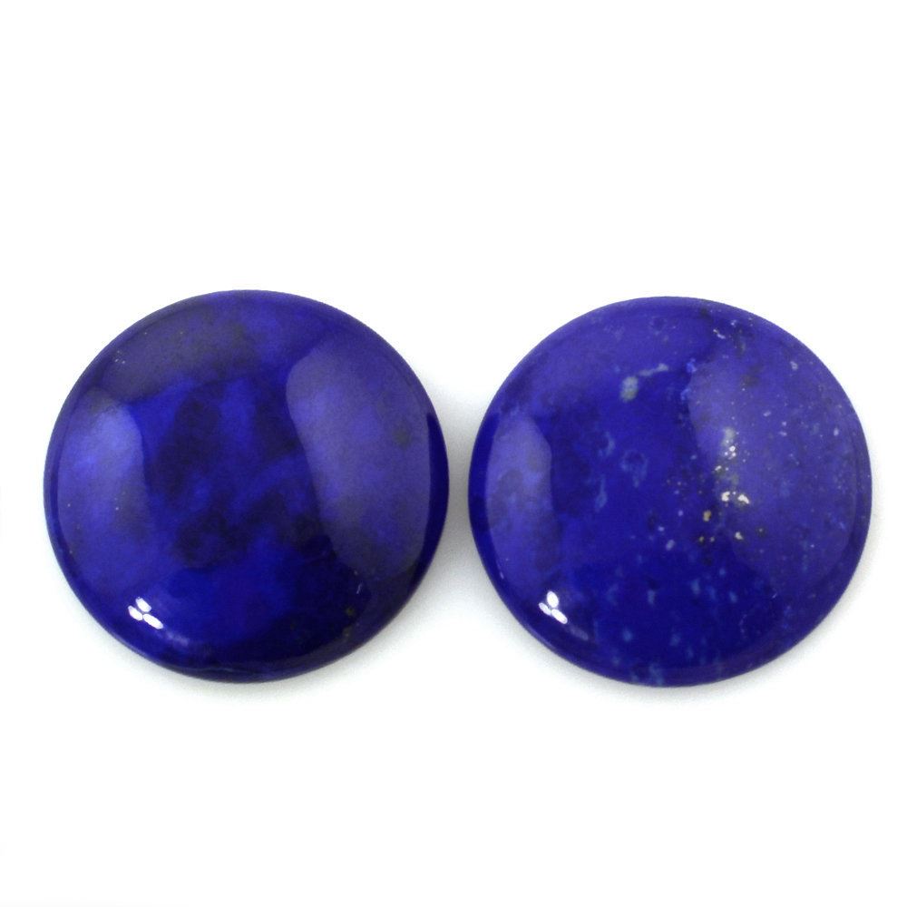 LAPIS LAZULI ROUND CAB 18MM 10.08 Cts.