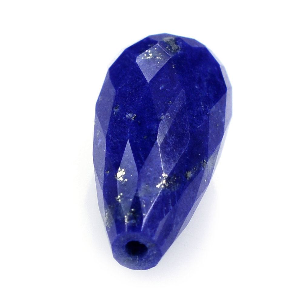 LAPIS LAZULI FACETED DROPS (HALF DRILL 0.80MM) 12X6MM 3.40 Cts.