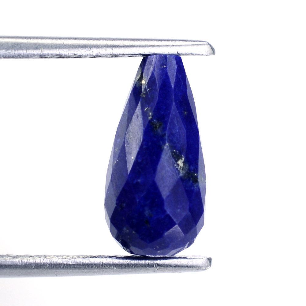 LAPIS LAZULI FACETED DROPS (HALF DRILL 0.80MM) 12X6MM 3.40 Cts.