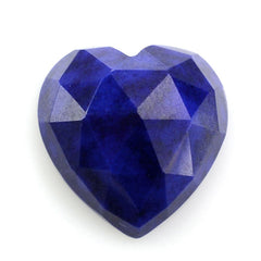 LAPIS LAZULI ROSE CUT HEART CAB 11MM 4.53 Cts.