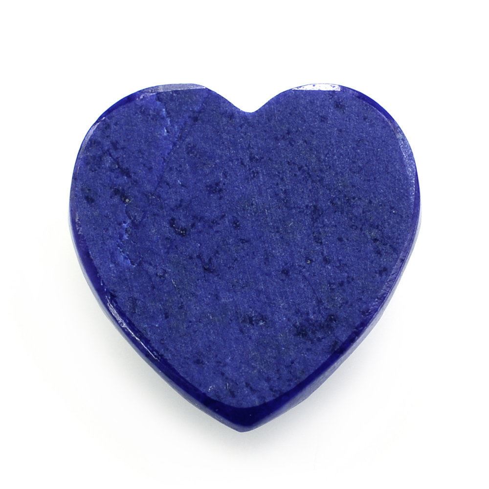LAPIS LAZULI ROSE CUT HEART CAB 11MM 4.53 Cts.