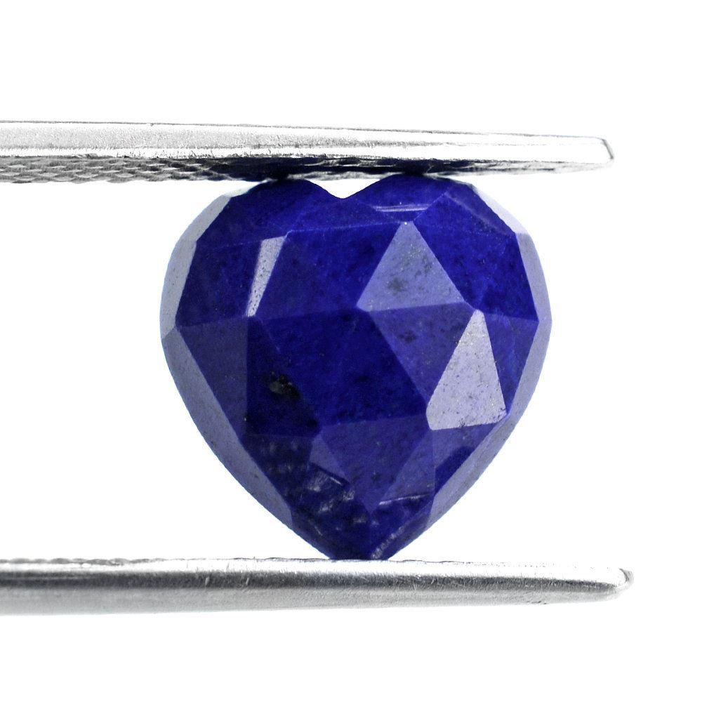 LAPIS LAZULI ROSE CUT HEART CAB 11MM 4.53 Cts.
