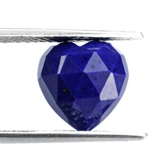 LAPIS LAZULI ROSE CUT HEART CAB 11MM 4.53 Cts.