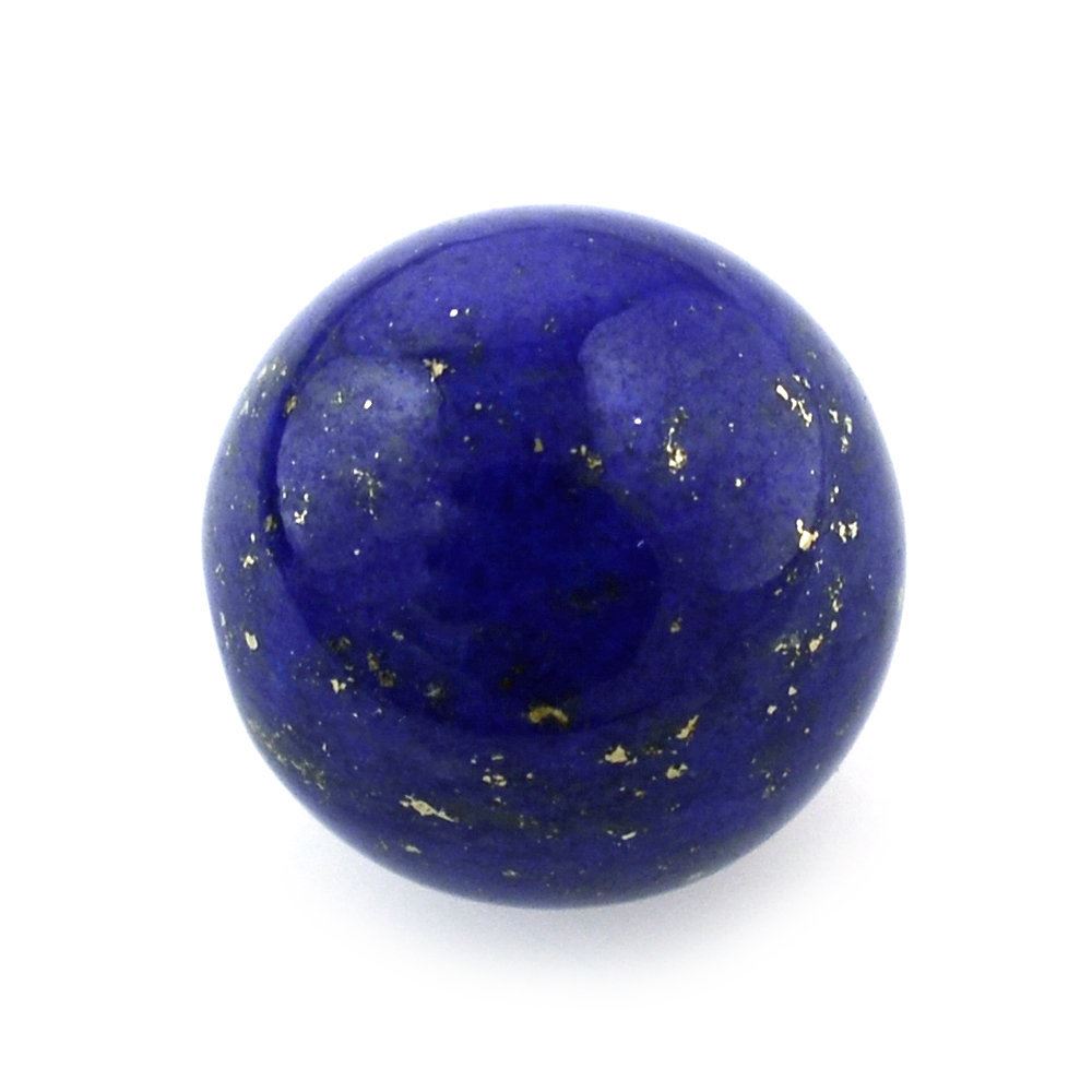 LAPIS LAZULI PLAIN ROUND BALLS (HALF DRILL 1.50MM) 9.5MM 6.40 Cts.