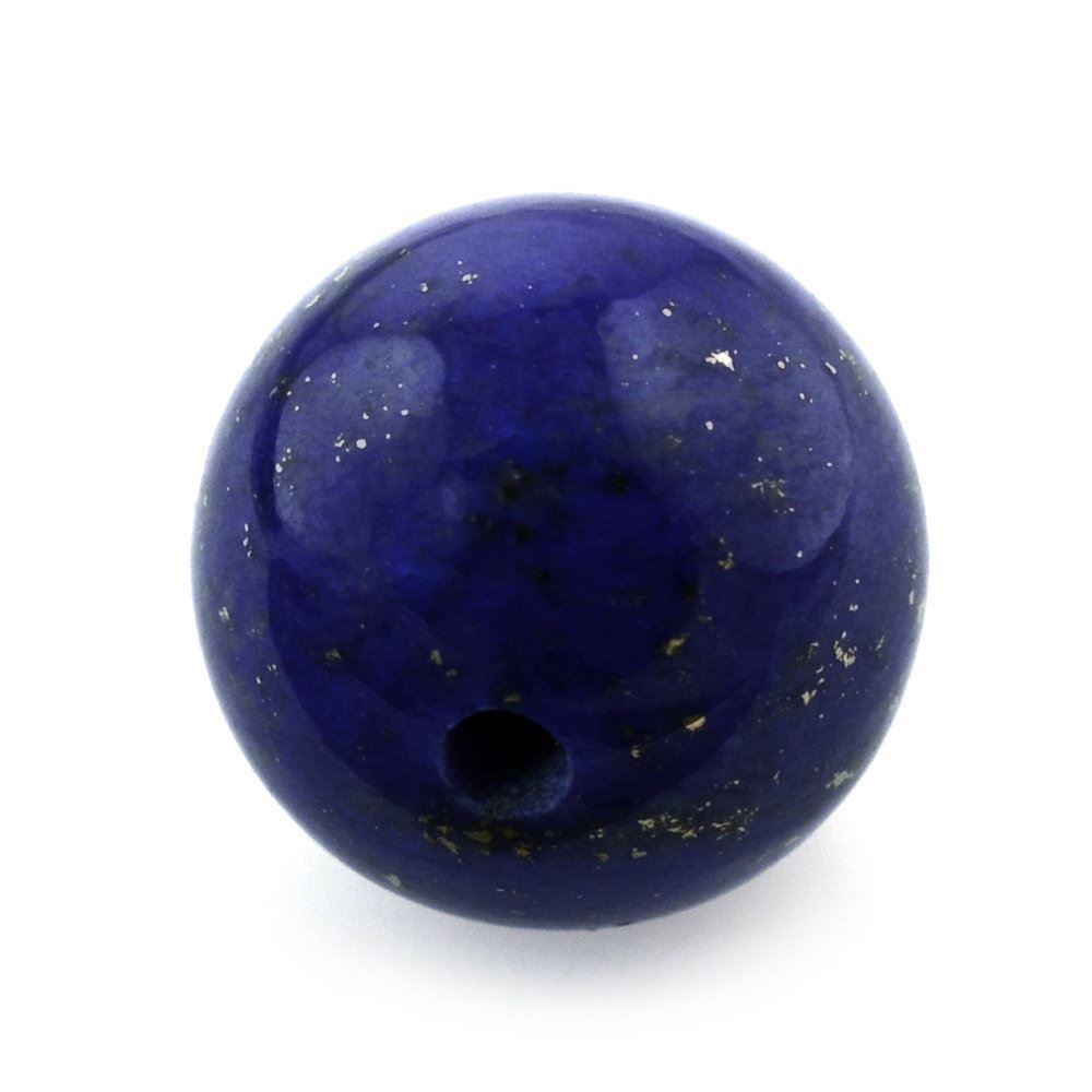 LAPIS LAZULI PLAIN ROUND BALLS (HALF DRILL 1.50MM) 9.5MM 6.40 Cts.