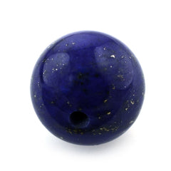 LAPIS LAZULI PLAIN ROUND BALLS (HALF DRILL 1.50MM) 9.5MM 6.40 Cts.