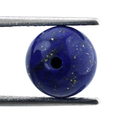 LAPIS LAZULI PLAIN ROUND BALLS (HALF DRILL 1.50MM) 9.5MM 6.40 Cts.