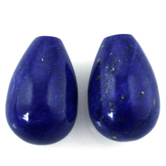LAPIS LAZULI PLAIN DROPS (HALF DRILL 0.70MM) 12X8MM 6.30 Cts.