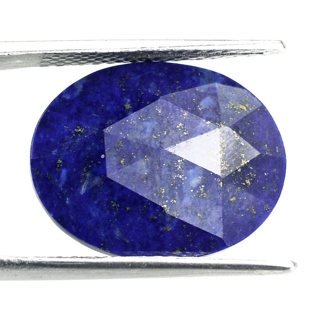 LAPIS LAZULI ROSE CUT BRIOLETTE OVAL 19X15MM 8.58 Cts.