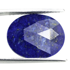 LAPIS LAZULI ROSE CUT BRIOLETTE OVAL 19X15MM 8.58 Cts.