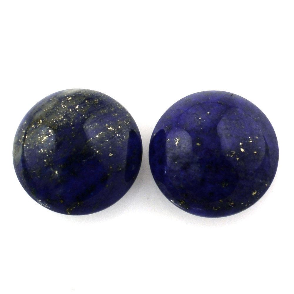 LAPIS LAZULI LENTIL ROUND 12MM 6.40 Cts.