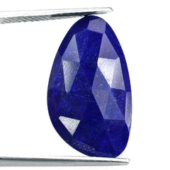 LAPIS LAZULI ROSE CUT IRREGULAR PEAR CAB 25X14MM 10.20 Cts.