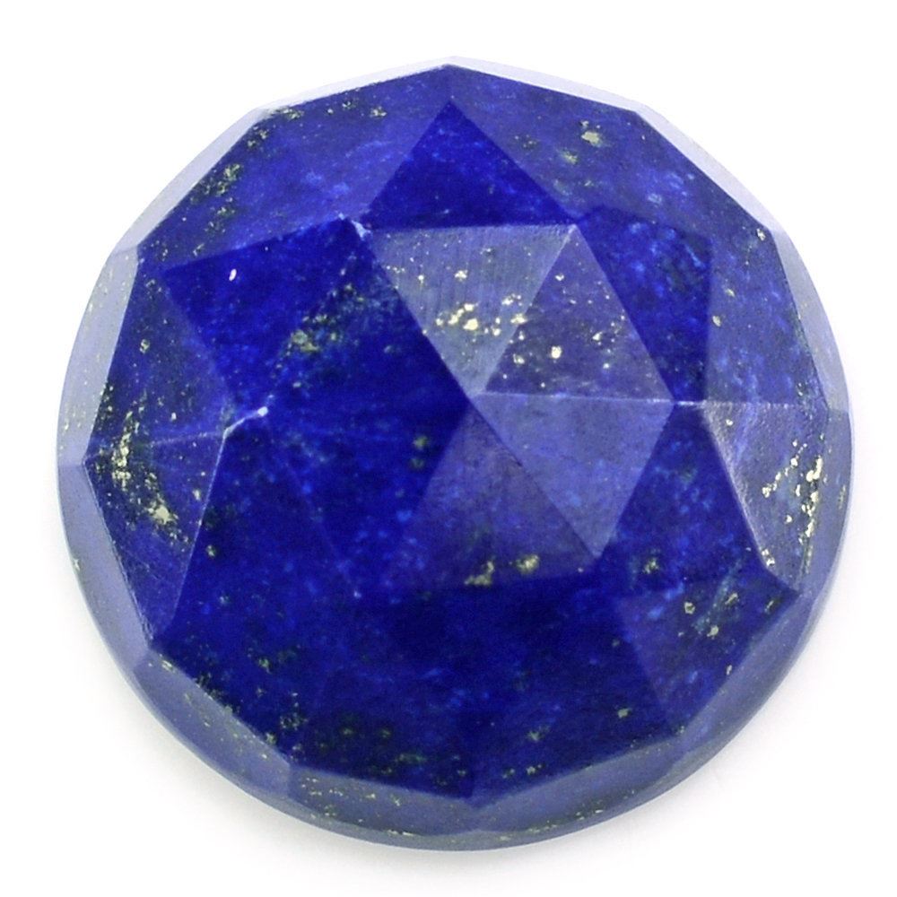 LAPIS LAZULI ROSE CUT ROUND CAB 15MM 12.60 Cts.