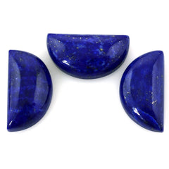 LAPIS LAZULI PLAIN D SHAPE FANCY 15X8MM 4.40 Cts.