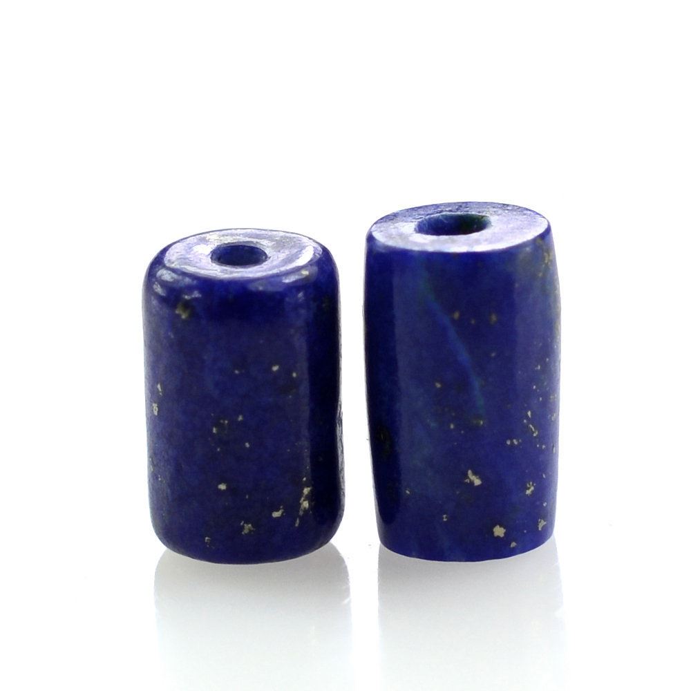 LAPIS LAZULI PLAIN TUBE (FULL DRILL 0.50MM) 5X3MM 0.50 Cts.