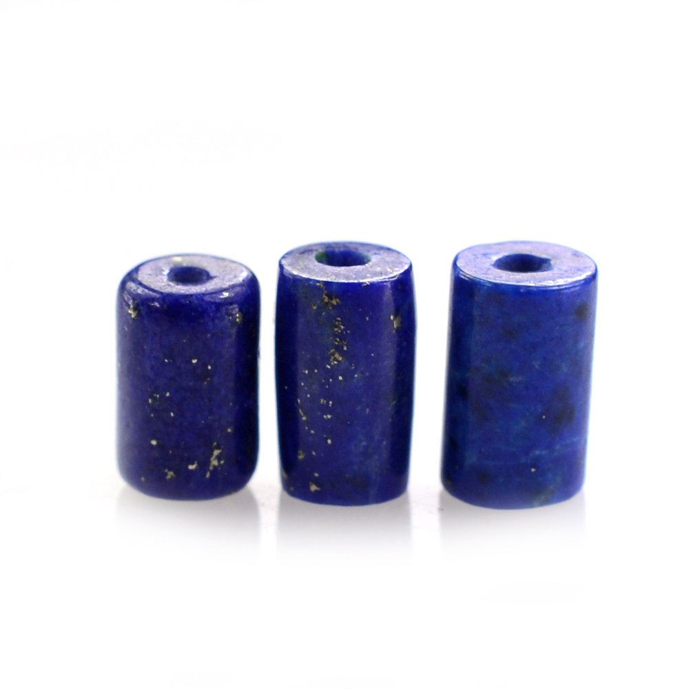 LAPIS LAZULI PLAIN TUBE (FULL DRILL 0.50MM) 5X3MM 0.50 Cts.