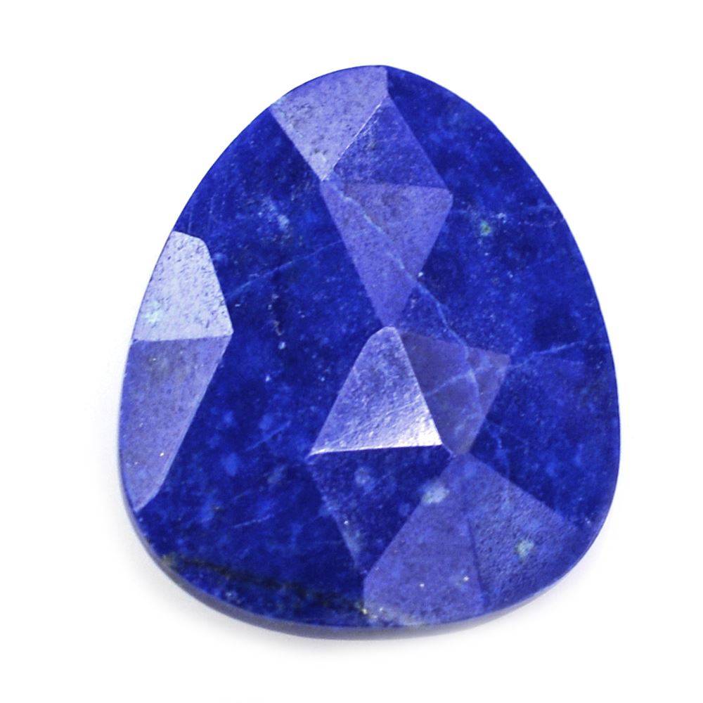 LAPIS LAZULI ROSE CUT BRIOLETTE IRREGULAR TRILLION 13X11MM 3.73 Cts.