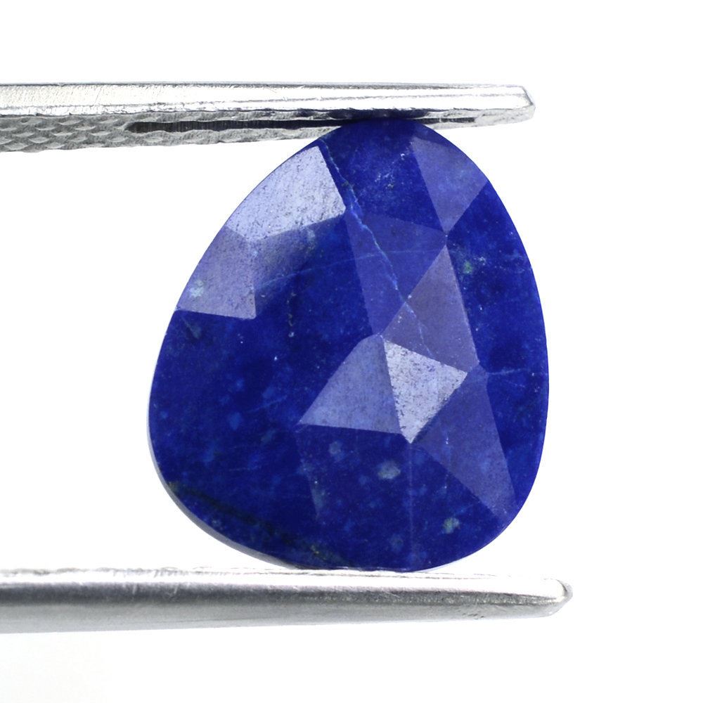 LAPIS LAZULI ROSE CUT BRIOLETTE IRREGULAR TRILLION 13X11MM 3.73 Cts.