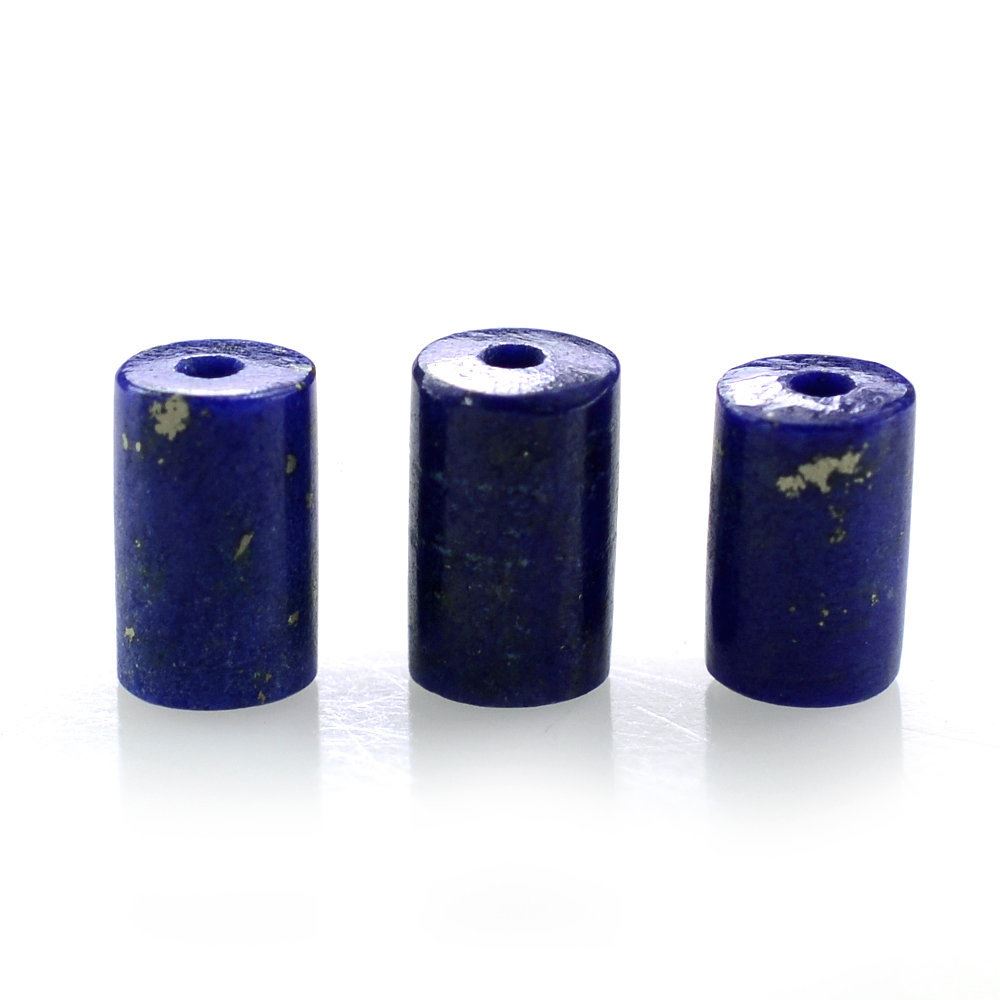 LAPIS LAZULI PLAIN CYLINDER (FULL DRILL 0.60MM) 5X3MM 0.58 Cts.