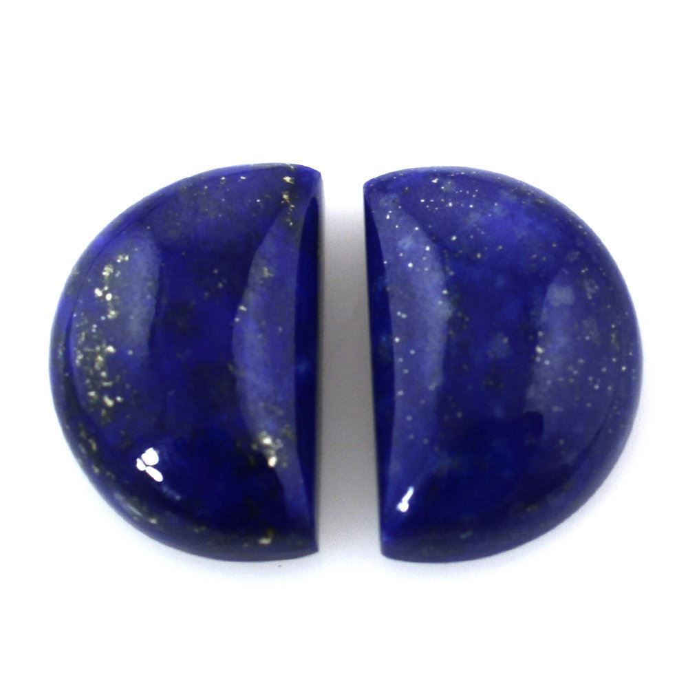 LAPIS LAZULI PLAIN D SHAPE FANCY 12X8MM 3.80 Cts.