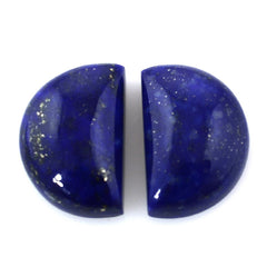 LAPIS LAZULI PLAIN D SHAPE FANCY 12X8MM 3.80 Cts.