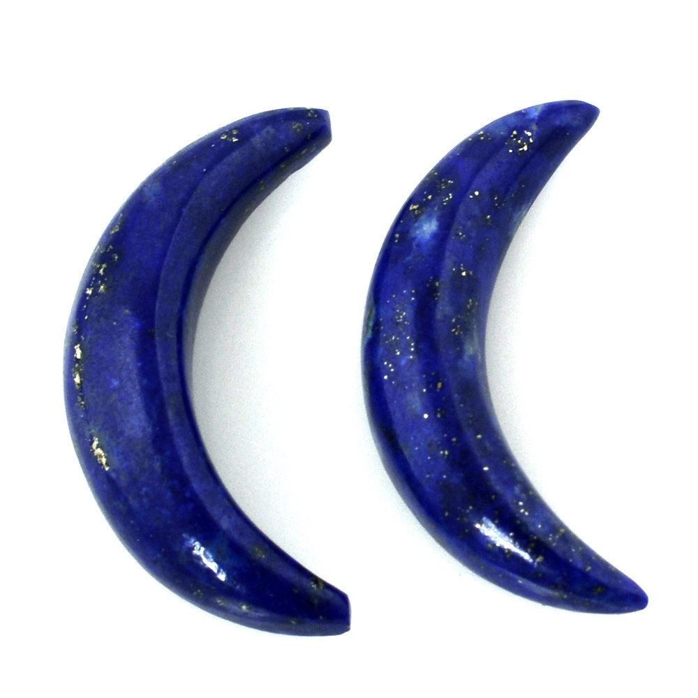 LAPIS LAZULI PLAIN C SHAPE FANCY 18X4MM 3.15 Cts.