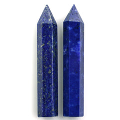 LAPIS LAZULI STEP CUT PENCIL IIIRD 50X8MM 36.38 Cts.