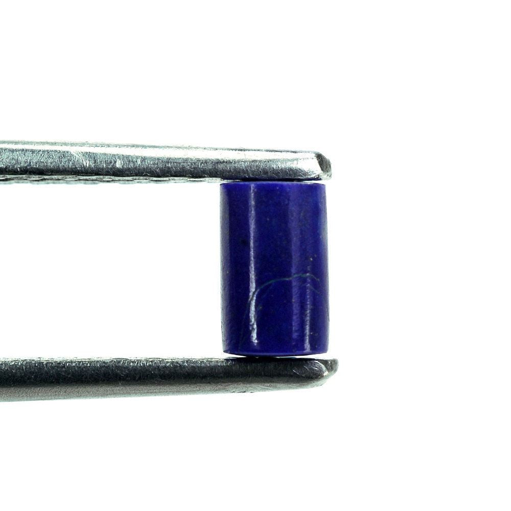 LAPIS LAZULI CYLINDER TUBE (FULL DRILL 0.60MM) 5X3MM 0.53 Cts.
