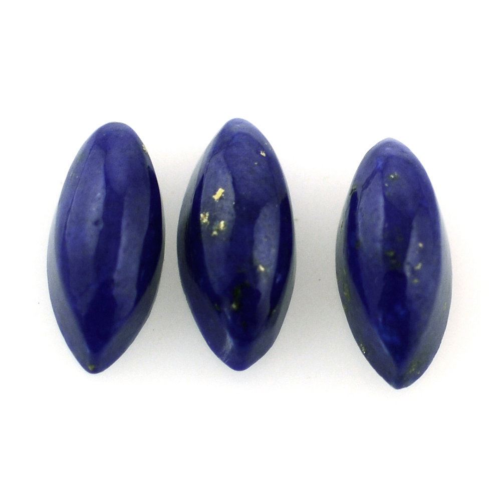 LAPIS LAZULI MARQUISE CAB (FROSTED BOTTOM) 5.70X2.20MM 0.23 Cts.