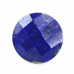 LAPIS LAZULI CHECKER CUT ROUND 9MM 2.80 Cts.