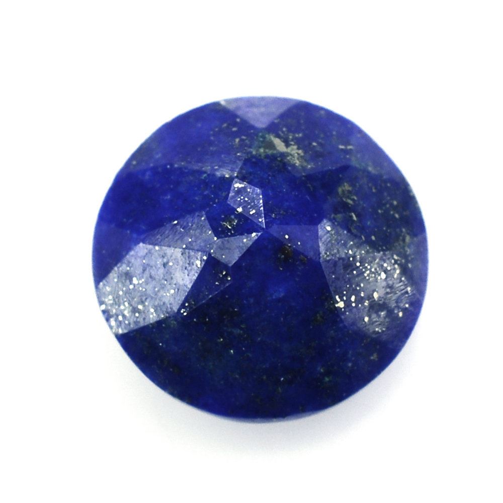 LAPIS LAZULI CHECKER CUT ROUND 9MM 2.80 Cts.