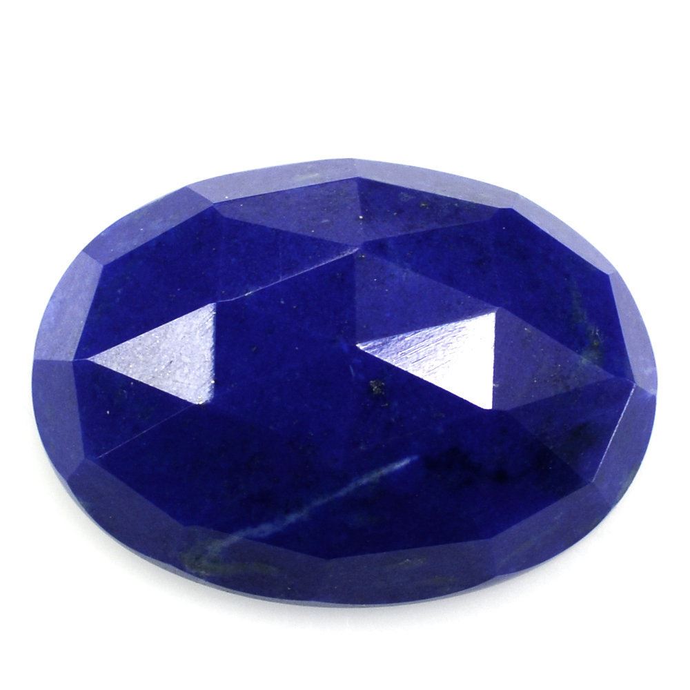 LAPIS LAZULI ROSE CUT OVAL CAB 18X13MM 10.65 Cts.