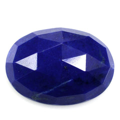 LAPIS LAZULI ROSE CUT OVAL CAB 18X13MM 10.65 Cts.