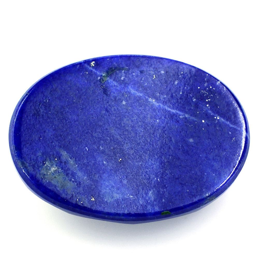LAPIS LAZULI ROSE CUT OVAL CAB 18X13MM 10.65 Cts.