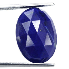 LAPIS LAZULI ROSE CUT OVAL CAB 18X13MM 10.65 Cts.