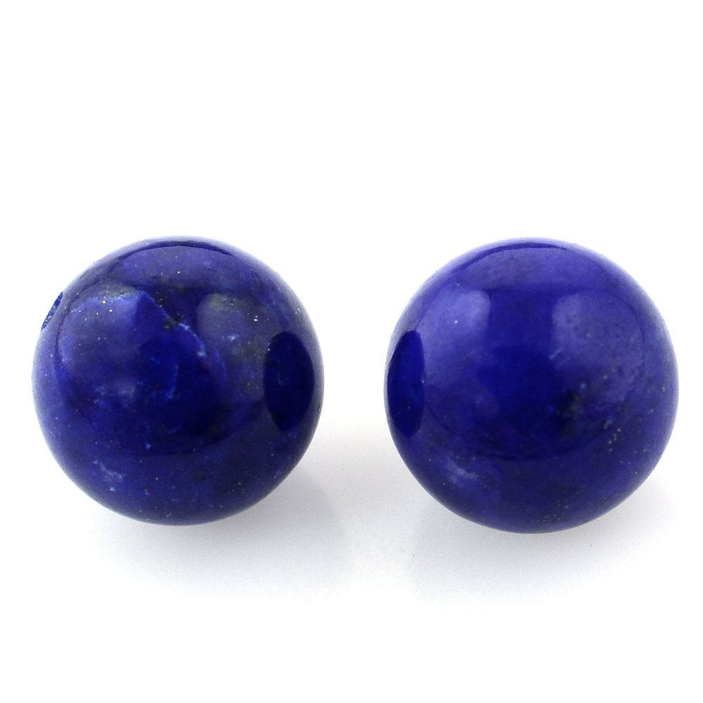 LAPIS LAZULI PLAIN BALLS (HALF DRILL 0.90MM) 8.20MM 4.22 Cts.