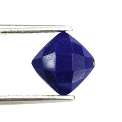 LAPIS LAZULI CHECKER CUSHION CAB 8MM 2.23 Cts.