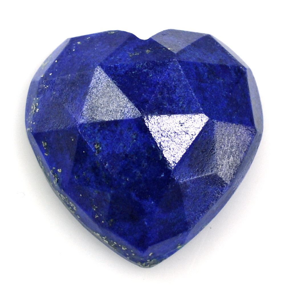 LAPIS LAZULI ROSE CUT HEART CAB 15MM 10.90 Cts.