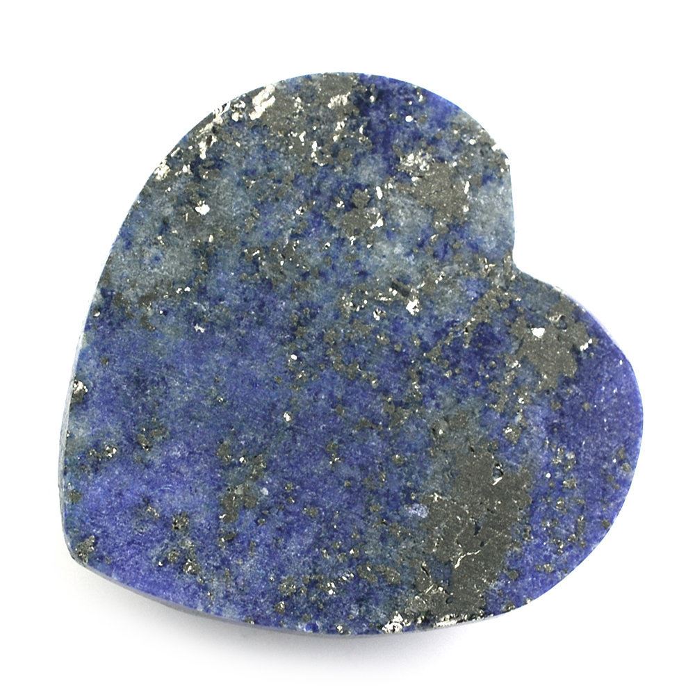 LAPIS LAZULI ROSE CUT HEART CAB 15MM 10.90 Cts.