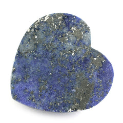 LAPIS LAZULI ROSE CUT HEART CAB 15MM 10.90 Cts.