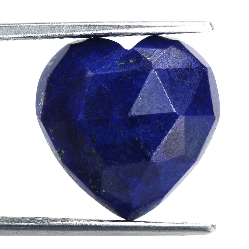 LAPIS LAZULI ROSE CUT HEART CAB 15MM 10.90 Cts.