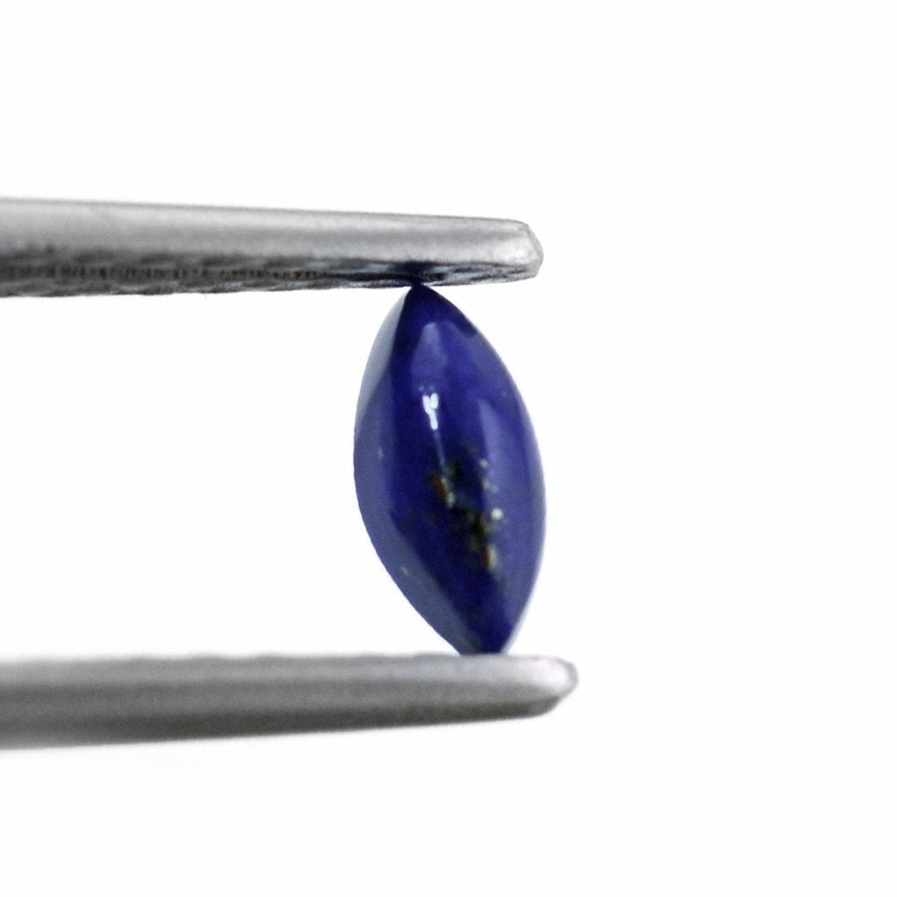 LAPIS LAZULI MARQUISE CAB (FROSTED BOTTOM) 6.50X3MM 0.37 Cts.