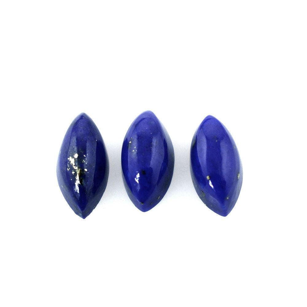 LAPIS LAZULI MARQUISE CAB (FROSTED BOTTOM) 6.50X3MM 0.37 Cts.
