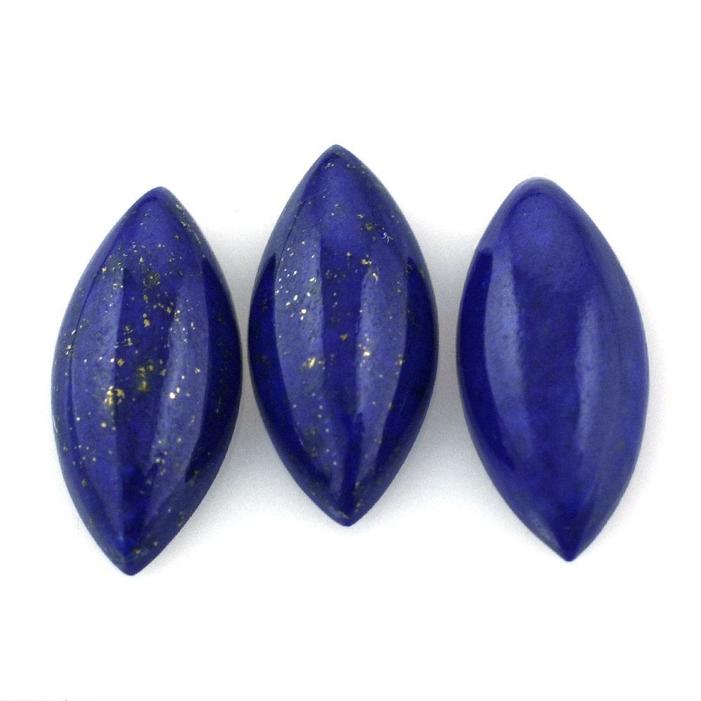 LAPIS LAZULI MARQUISE CAB (FROSTED BOTTOM) 11.90X5.50MM 1.30 Cts.