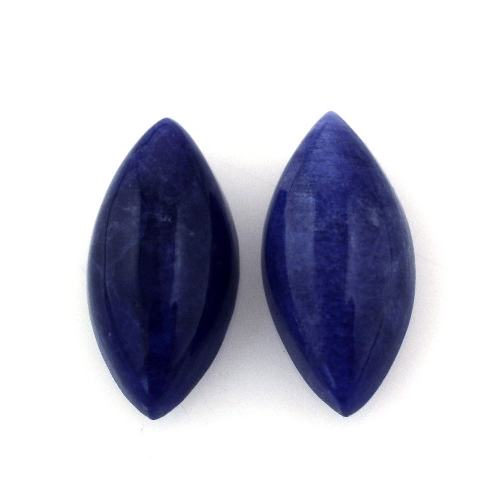 LAPIS LAZULI MARQUISE CAB (FROSTED BOTTOM) 8.50X4MM 0.58 Cts.