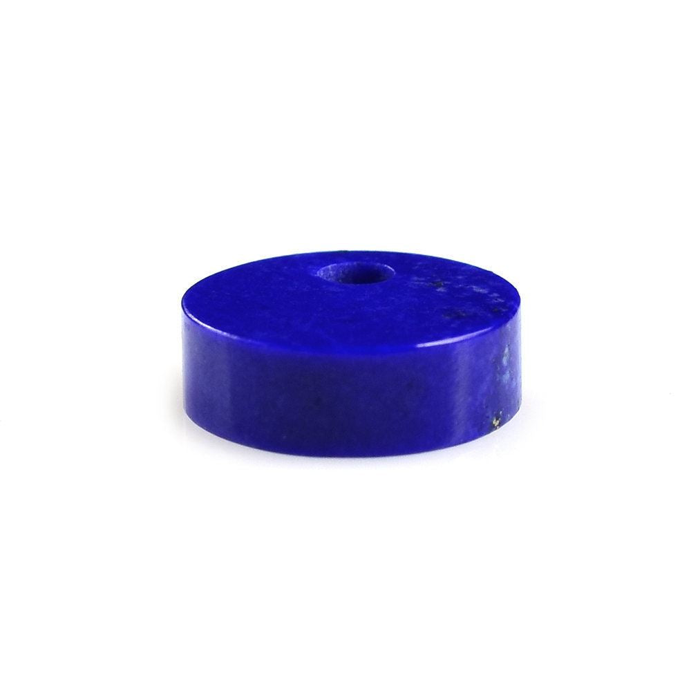 LAPIS LAZULI FLAT ROUND DISK (FINE) (FULL DRILL) 9X9MM 2.50 Cts.