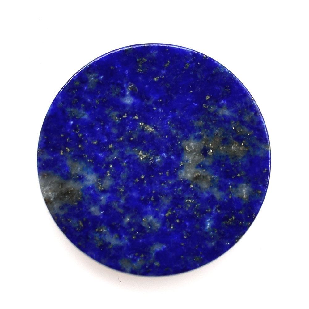 LAPIS LAZULI DISK ROUND (2-Quality) 18MM 9.45 Cts.