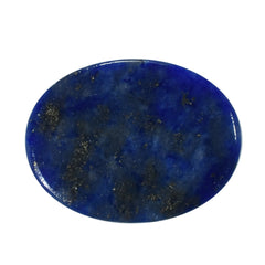 LAPIS LAZULI SOME WHITE SPOTS AND PYRITE PLAIN CAB OVAL 8.00X6.00 MM 1.38 Cts.