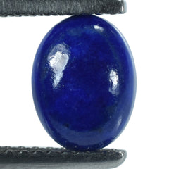 LAPIS LAZULI SOME WHITE SPOTS AND PYRITE PLAIN CAB OVAL 8.00X6.00 MM 1.38 Cts.